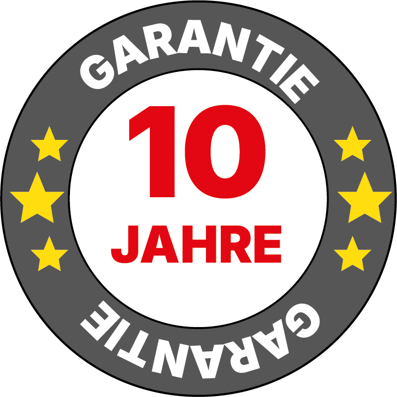 10 Jahre Garantie Siegel